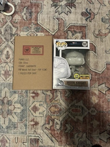 Funko Pop! Marvel Moon Knight 1047 Glow Hot Topic Exclusive Excel Cond (289)