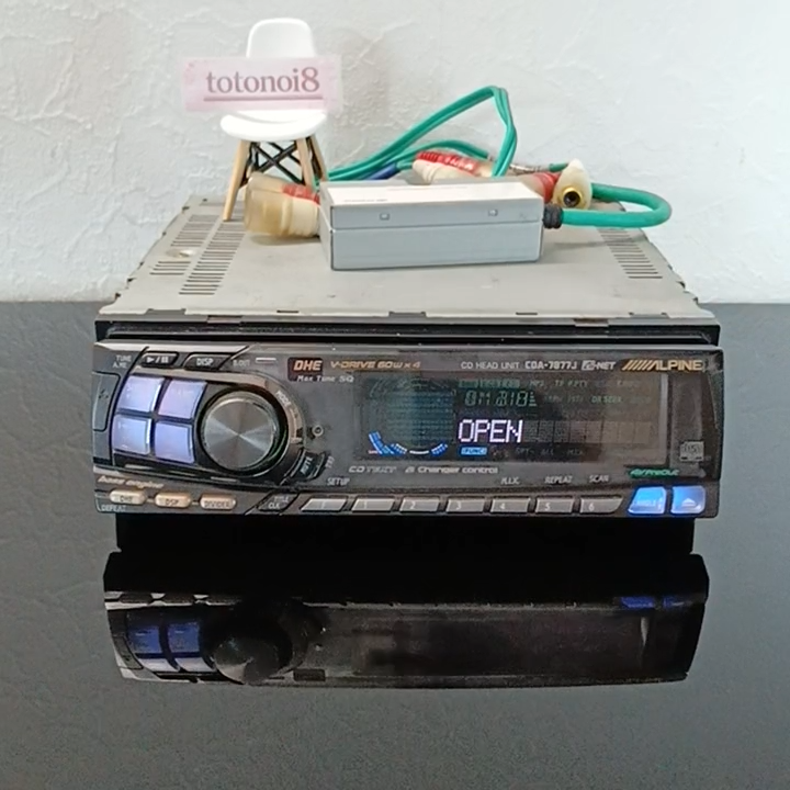 Alpine CDA-7877J 1DIN Car Audio CD Head Unit Ai-NET 4V Preout 3Way
