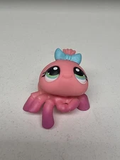 Authentic Littlest Pet Shop LPS Spider 426 Pink Green Eyes Rare B Hasbro 
