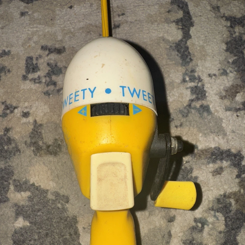 Carrete de pesca y caña Looney Toons de colección Shakespeare 1998 Warner Bros Piolín pájaro Foto 4 de 4