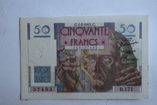 50 Francs banknote Le Verrier type 1946 France 01-02-1951 (31346)