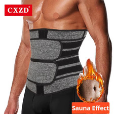Men Waist Trainer Abdomen Reducer Sweat Trimmer Slimming Belt Body Shaper Girdle