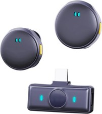 Wireless Lavalier Microphone Lightning Plug  Play, Omnidirectional Type C