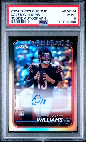 Caleb Williams [Refractor] #RA-CWI 2024 Topps Chrome Rookie Autograph card
