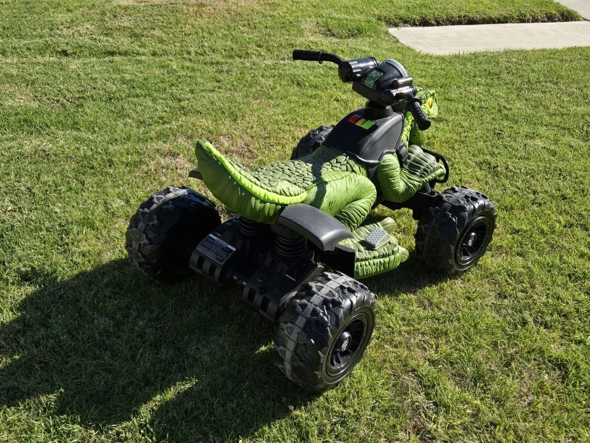 Power Wheels Jurassic World Dino Racer Ride-On ATV for Kids Green