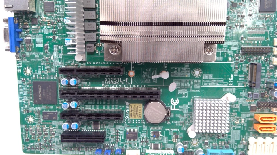 SUPERMICRO X12STL-F CPU E-2334@3.4GHz Motherboard micro ATX -LGA1200 Socket - Image 3 of 3