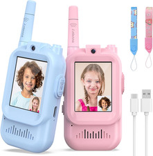 Walkie Talkies for Kids Pack of 2, Rechargeable Long Range Two Way Radios Toys f
