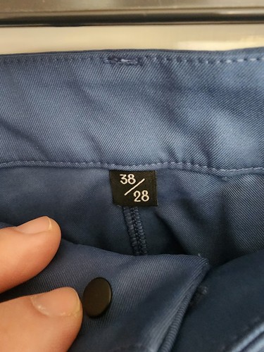 Pantalone Public Rec Workday 2.0 uomo 38x27 blu gamba dritta elasticizzato 5 tasche casual - Foto 5 di 11