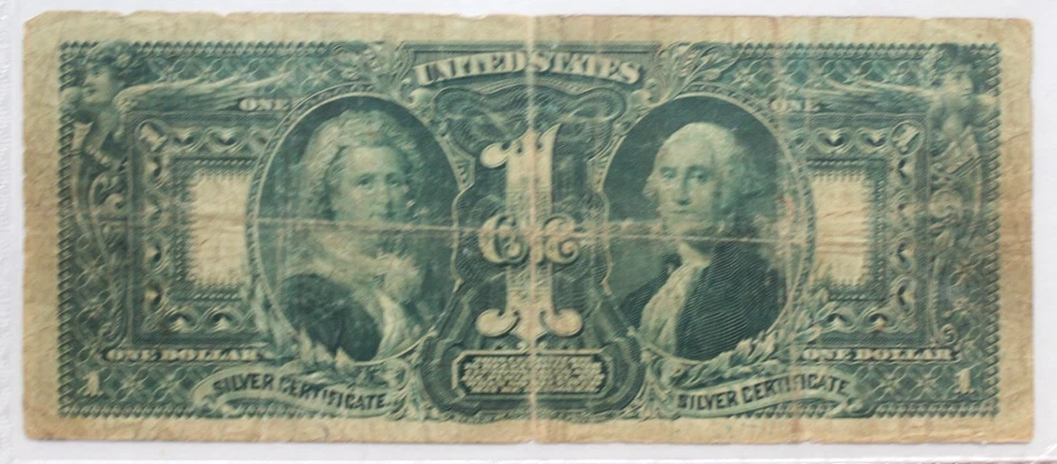 1896 $1 Dollar Silver Certificate FR 225 EDUCATIONAL NOTE, PCGS 15 SCARCER COMBO - Image 4 of 4
