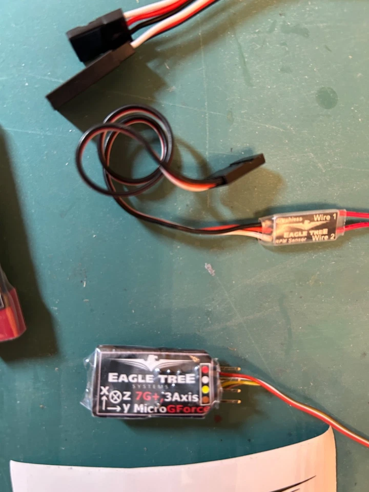 Eagle Tree Systems e-Logger V4 w/ 3 axis G-Force Micro Sensor and RPM Sensor - Image 4 of 4