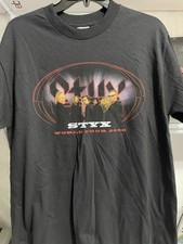 Styx World Tour 2008 Black Shirt Size Medium
