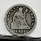 New Listing1847-O Liberty Seated Quarter - VG Details, Cleaned (#61462-L)