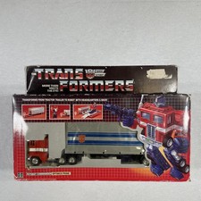 1984 Transformers G1 Optimus Prime 100  Complete In Box Hasbro No Repro