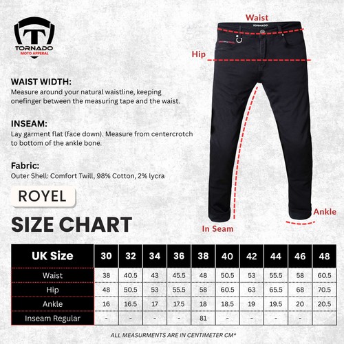 Motorcycle Royal Jeans Trousers Lined CE Protective Biker Armour With Aramid - 第 14/31 張圖片