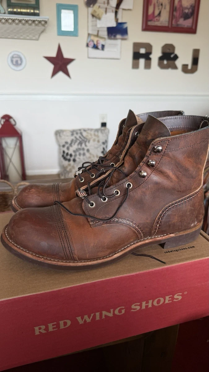 Red Wing Iron Ranger Workwear Brown Boots for Men for sale | eBay