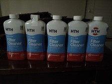Lot of 5 HTH 67071 Swimming Pool Care Filter Cleaner - Removes Dirt Oil & Grease