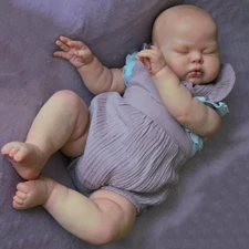 24'' Reborn Toddler Doll Girl Pickle Realistic Reborn Baby Dolls Soft Cloth Body