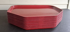 12- Cambro Camtray tray red 90-1 Trapezoid Glossy Red Fiberglass