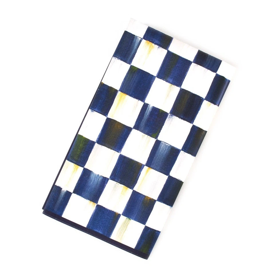 MACKENZIE-CHILDS MacKenzie Childs Courtly Check Guest Paper Napkins 15/Pack New