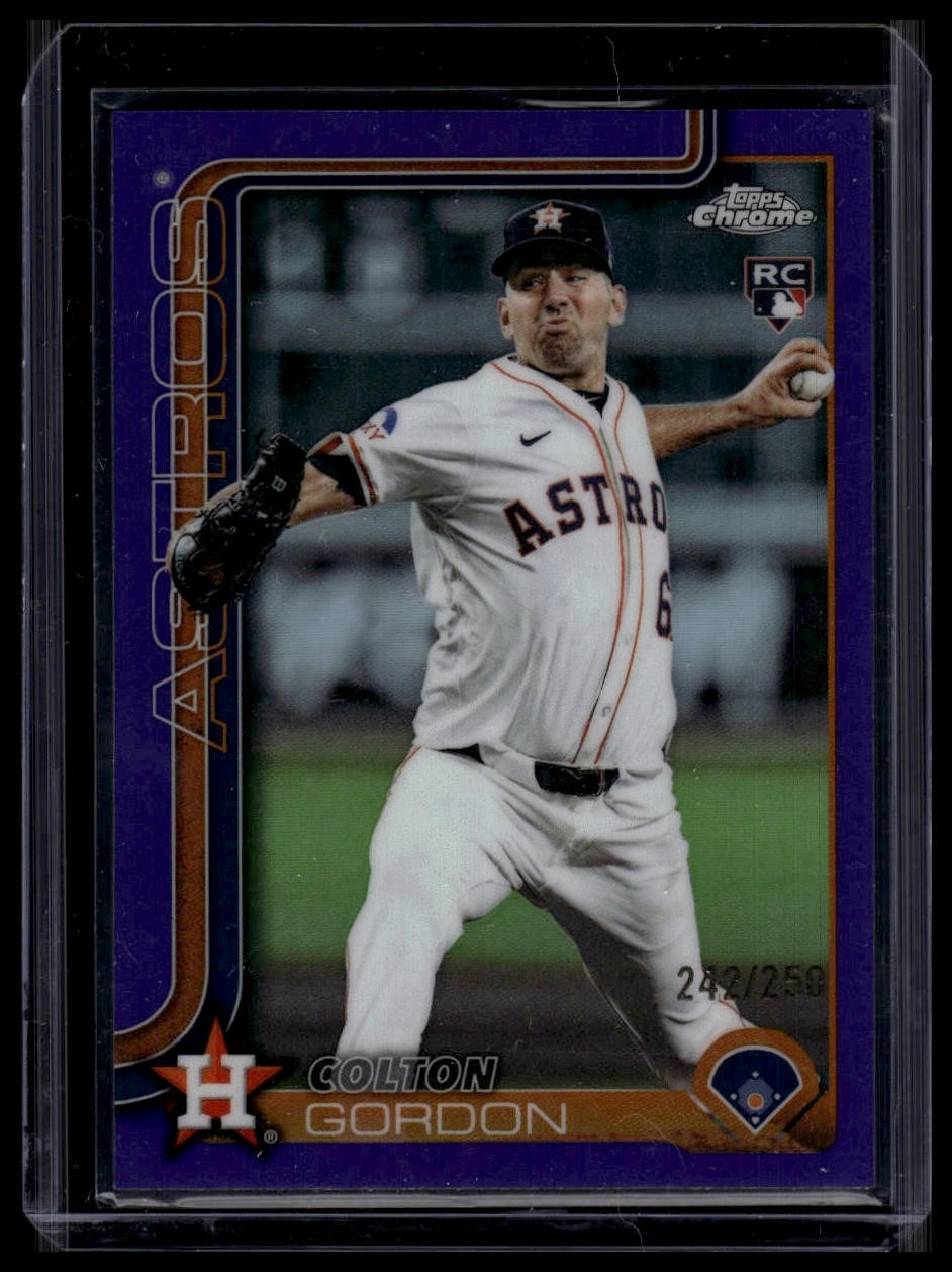 2025 Topps Chrome Update #USC23 Colton Gordon Purple Refractors #/250 RC