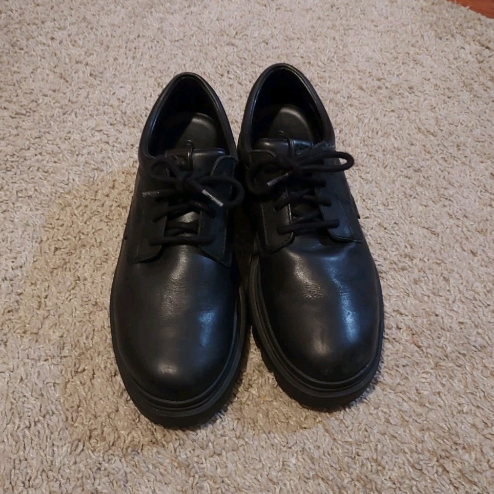 Coach Men's Black Leather Lace-Up Loafer Comfort Casual Shoes Size 12 C2876