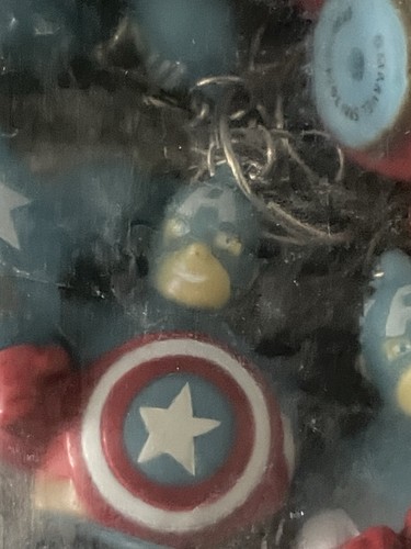 Portachiavi Marvel Captain America ๐บ๐ธ lotto di 10 tutti in una busta sigillata - Foto 4 di 10