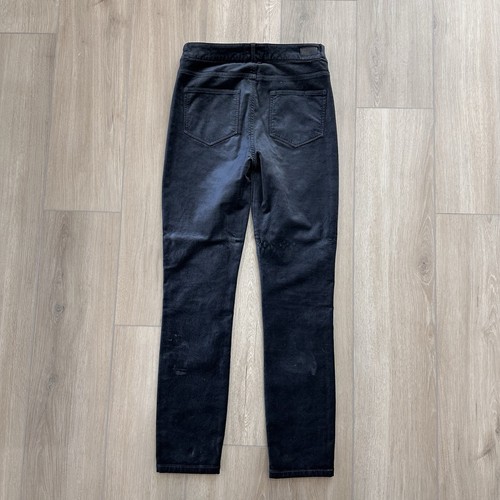 PAIGE hoxton peg ankle velvet jeans pants blue size 26 boho Going Out - Picture 3 of 7