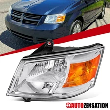 Fit 2008-2010 Dodge Grand Caravan Headlight Driver Left Side Head Lamp Assembly