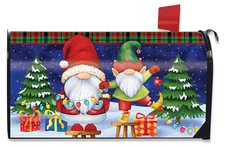 Briarwood Lane Christmas Gnomes Humor Mailbox Cover