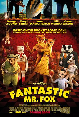 Fantastic Mr Fox movie poster print : 11 x 17 inches : Roald  Dahl