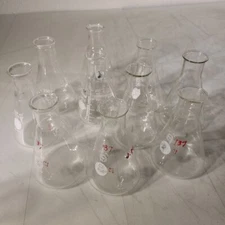 Lot Of 10 250mL Erlenmeyer Flask Pyrex Corning Kimax 4980 26501 Glassware Lab