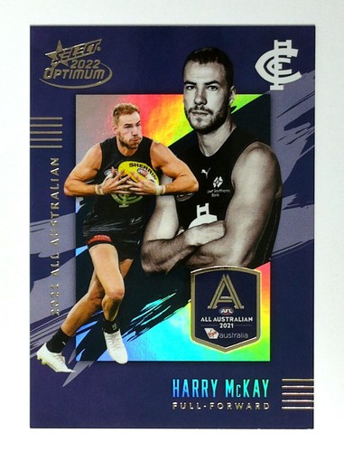 "Juego de tarjetas Harry McKay 2022 Select AFL All Australian AA14 ""bajo"" y AAL14" Carlton - Imagen 4 de 6