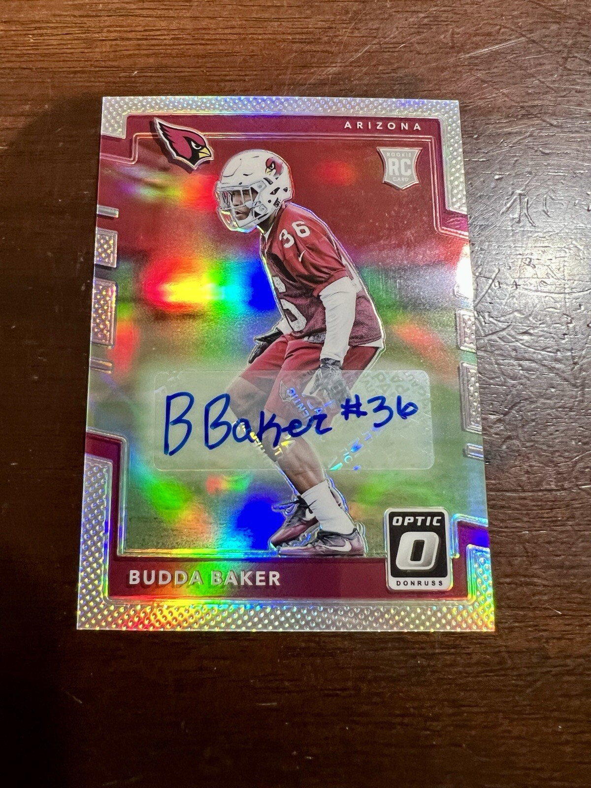 Budda Baker 2017 Panini Donruss Optic Rookie Holo Auto /99 Cardinals SP RC