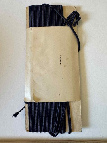 Antique Vintage 1930s Tailor Bird Navy Blue Soutache Trim Bird Branch Graphic - Picture 3 of 3