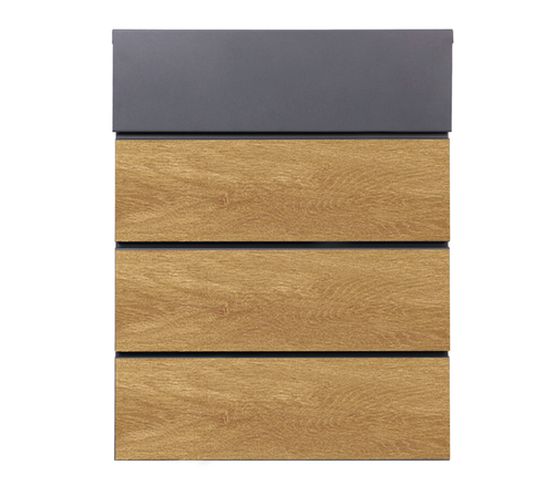 Large Wood-Effect Parcel Box – Lockable Secure Mailbox for Deliveries - Picture 7 of 11