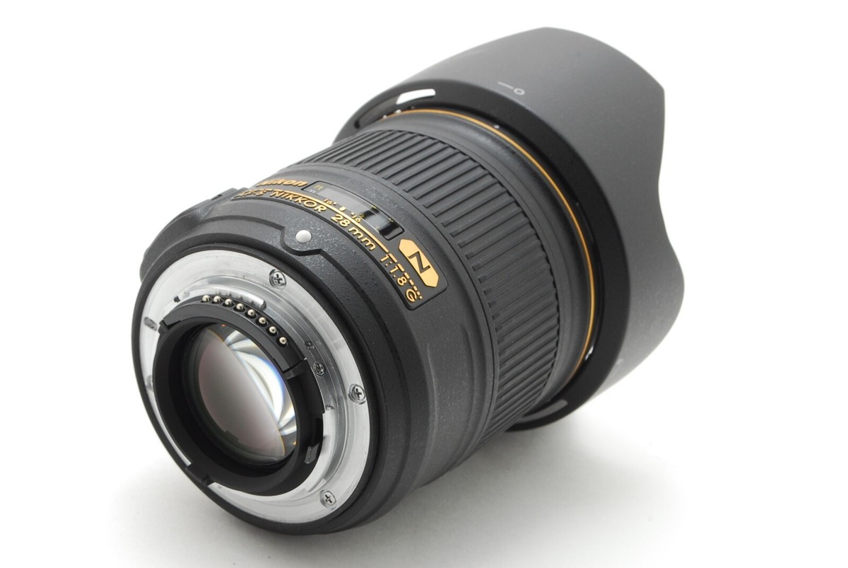 MINT】 Nikon Nikkor AF-S 28mm f1.8 G Lens withRear cap,Hood from