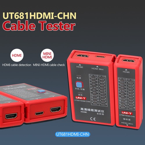 UT681HDMI /MINI- Data Cable Tester Set 20-LED Status Indictor Auto Shutdown US - Picture 3 of 8