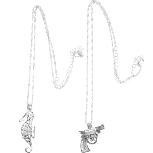 2 Pcs Pearl Necklace Accessories Charm Jewelry Necklaces Miss