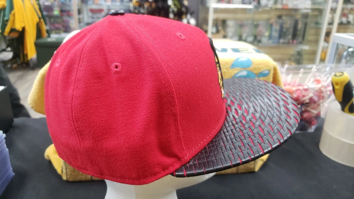 NWT CHICAGO BLACKHAWKS LEATHER RIP FITTED HAT NEW ERA 59FIFTY 5950