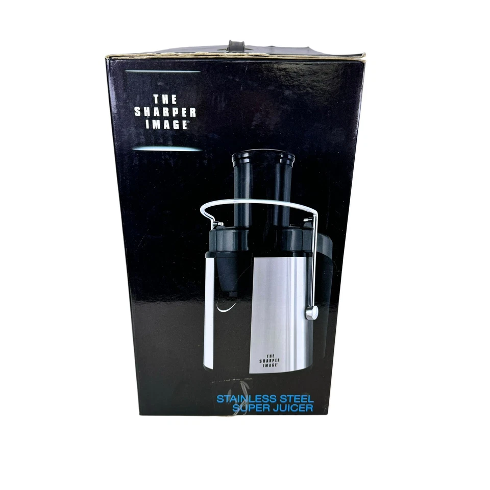 Nuevo en caja The Sharper Image Super Juicer 700 vatios acero inoxidable 8021 SIBLJ Foto 2 de 4