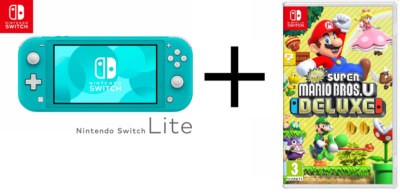 Mario Bros U Deluxe + Your Favorite Color for Nintendo Switch Lite