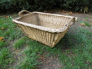 alter Weidenkorb Wäschekorb Korb 55 x 39 x 22 cm Weidengeflecht Deko | eBay