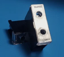(TWO PCS) TERMINAL BLOCK, IN411SC, 600V, 60A, 1 POLE