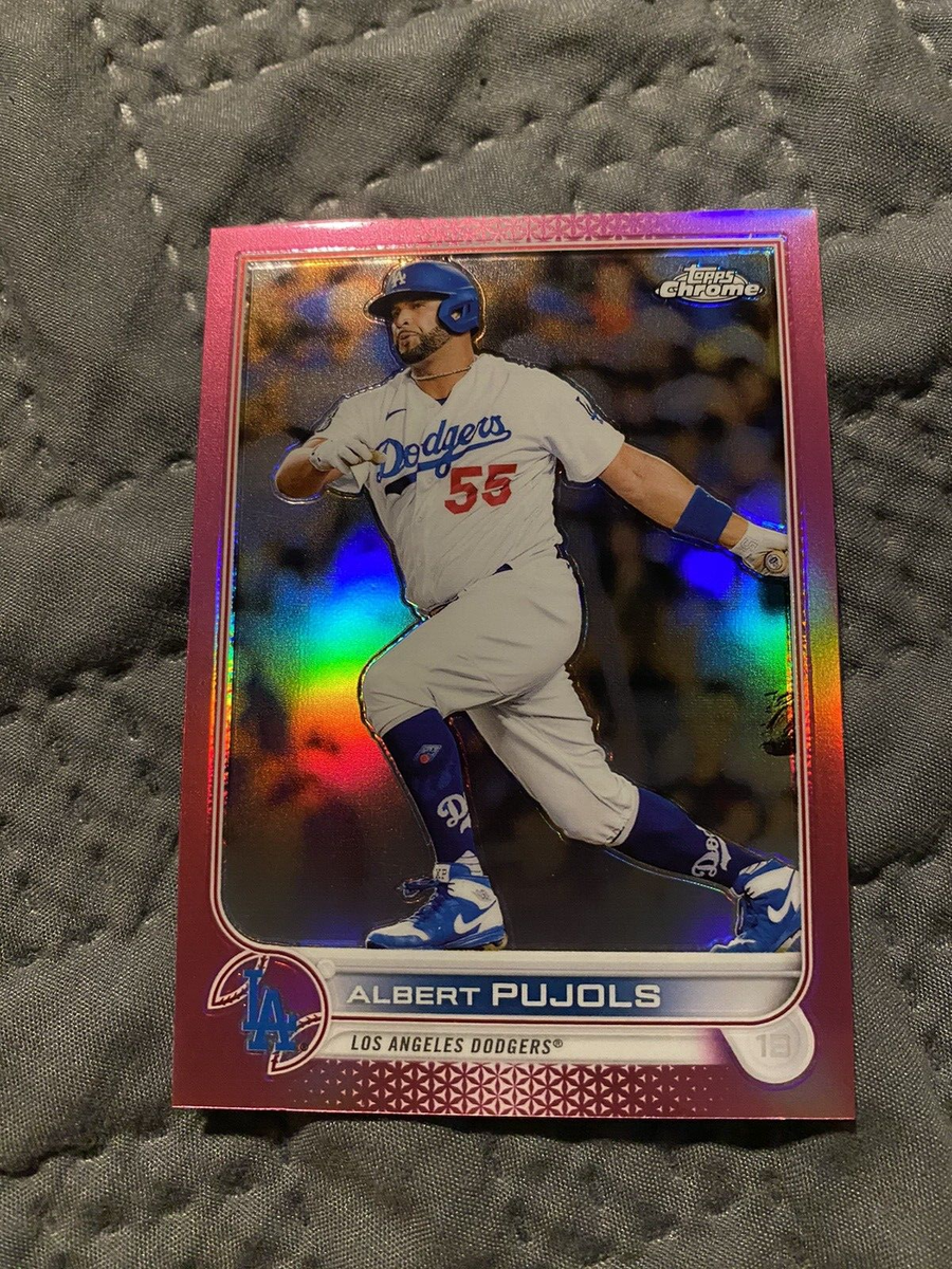 2022 Topps Chrome Pink Refractors84 Albert Pujols Los Angeles