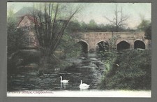 Vintage postcard Town Bridge, Chippenham, Wiltshire. Early 1900's. Unposted.