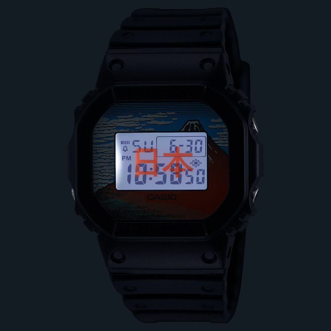 【新品未使用】DW-5600KHK24-1JR カシオ ジーショック DW-5600KHK24-1JR 5600シリーズ 葛飾北斎｜ジーショック