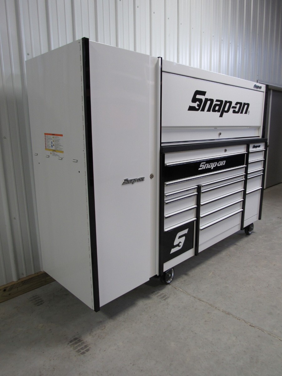 Snap On White & Black Trim KRL1163 Toolbox, KRL1072 Hutch