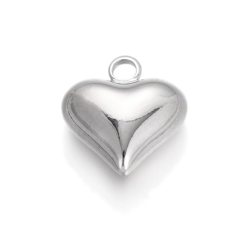 Gold Silver Love Heart Charms Pendant Jewelry Making For Necklace Bracelet DIY - Picture 11 of 40