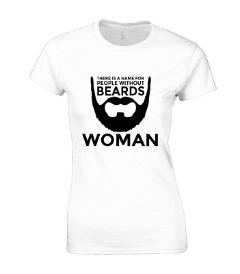 MENSCHEN OHNE BÄRTE DAMEN T-SHIRT LUSTIG WITZ GESCHENKIDEE PAPA EHEMANN COOL TOP