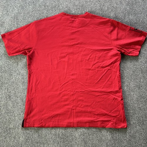 Coogi Shirt Men XXXL Red Velour Embroidered Vintage Y2K T-shirt Baggy 90’s - Picture 3 of 11